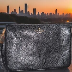 Kate Spade New‎ York Black Crossbody Bag Larchmont Avenue Gold Accents